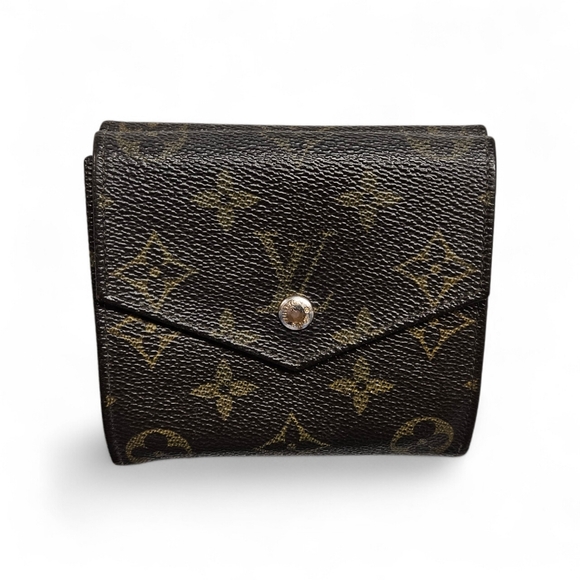 Louis Vuitton Handbags - Louis Vuitton Vintage Elise Double Snap Wallet in Monogram Canvas From 1990